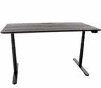 Bürotisch Mönch, inkl. Massivholz Tischplatte, Kabelwanne und Bedienung