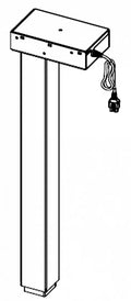 Hubsäule Steelforce Pro 300 einstufig