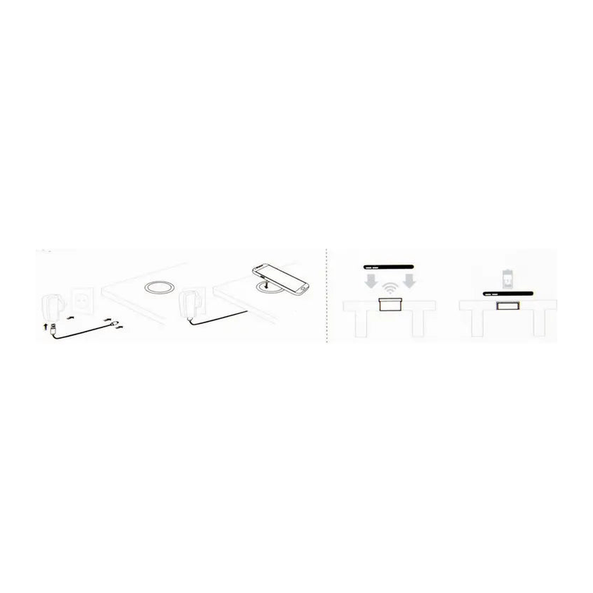 QI Charger Einbaugerät FI 80, USB inkl. Netzteil